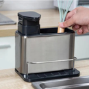 Dispensador Sabão Inox 3 em 1 Cozinha