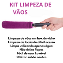 KIT Limpeza de Vãos Ákora Limpa Box + Limpador Janela Escova Limpeza Cantos