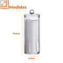Organizador Algodão E Cotonetes Acrílico Kit Transparente