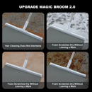 Rodo de Silicone Multiuso 120cm--140cm 2 em 1 Vassoura e Limpador de Vidros para Uso Seco e Molhado