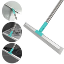 Rodo de Silicone Multiuso 120cm--140cm 2 em 1 Vassoura e Limpador de Vidros para Uso Seco e Molhado