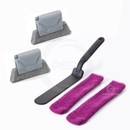 KIT Limpeza de Vãos e Limpa Box + Limpador Janela Escova Limpeza Cantos