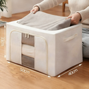 Caixa Organizadora 66L 50x40x33cm Antimofo Impermeável Guarda Roupas Brinquedos Sapatos Viagem Zíper Antivazamento