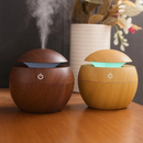 Mini Umidificador de Ar e Aromatizador de Ambientes Tipo Madeira