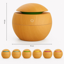 Mini Umidificador de Ar e Aromatizador de Ambientes Tipo Madeira