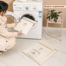 Kit 6 Sacos Lava Roupa Facil Para Máquina de Lavar Delicadas Íntimas Organizador de Roupas Ziper