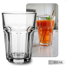 Copo de Vidro Kit 6 Peças 350ml Grosso Resistente Multiuso Água Suco Refrigerante