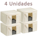 Caixa Organizadora 66L 50x40x33cm Antimofo Impermeável Guarda Roupas Brinquedos Sapatos Viagem Zíper Antivazamento