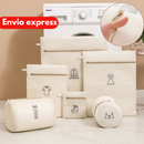 Kit 6 Sacos Lava Roupa Facil Para Máquina de Lavar Delicadas Íntimas Organizador de Roupas Ziper