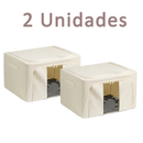 Caixa Organizadora 66L 50x40x33cm Antimofo Impermeável Guarda Roupas Brinquedos Sapatos Viagem Zíper Antivazamento