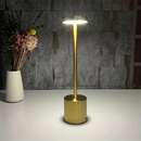 Luminária de Mesa Candeiro Dumbbell Touch de Quarto Luxuosa 3 Tons de Led