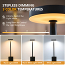 Luminária de Mesa Candeiro Dumbbell Touch de Quarto Luxuosa 3 Tons de Led