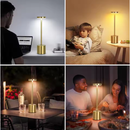 Luminária de Mesa Candeiro Dumbbell Touch de Quarto Luxuosa 3 Tons de Led
