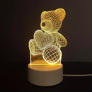 Luminária decorativa Mesa de LED 3D Criativa Luz Noturna Decorativa