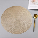 Jogo americano Kit 4 ou 8 Peças Mesa Jantar Dourado Prata Rose 38cm