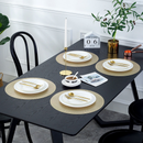 Jogo americano Kit 4 ou 8 Peças Mesa Jantar Dourado Prata Rose 38cm