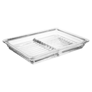 Porta Frios Lyor Colméia Requintado Grande Luxo 20x15x7cm Queijo Presunto Mesa Posta Cristal Transparente Desenhada