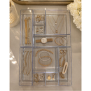 Kit 10 Organizador Acrílico Cristal Modular Geladeira Gavetas Maquiagem