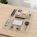Kit 10 Organizador Acrílico Cristal Modular Geladeira Gavetas Maquiagem