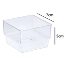 Kit 10 Organizador Acrílico Cristal Modular Geladeira Gavetas Maquiagem