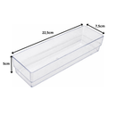 Kit 10 Organizador Acrílico Cristal Modular Geladeira Gavetas Maquiagem