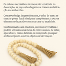 Colar Madeira Enfeite Mesa Parede Decoração Artesanal