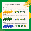 Kit Copa do Mundo Mesa Posta – 4 Guardanapos + 4 Anéis de Guardanapo Sortidos