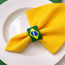Kit Copa do Mundo Mesa Posta – 4 Guardanapos + 4 Anéis de Guardanapo Sortidos
