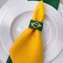 Kit Copa do Mundo Mesa Posta – 4 Guardanapos + 4 Anéis de Guardanapo Sortidos