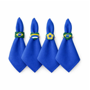 Kit Copa do Mundo Mesa Posta – 4 Guardanapos + 4 Anéis de Guardanapo Sortidos